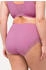 Ulla Popken Miederhose Midislip seitlich transparente Spitze altrosa