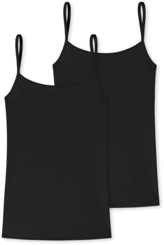Schiesser Damen Spaghettitop 2-Pack schwarz Schiesser Damen Spaghettitop 2-Pack schwarz
