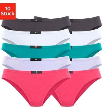 H.I.S Jeans Slip 10er-Pack anthrazit weiß mint flieder pink