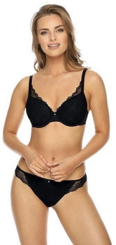 Viania Bügel-BH 204460 Leni gemoldete Spacercups high apex schwarz