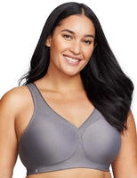 GLAMORISE B&uuml;gelloser BH Sport-BH ohne B&uuml;gel wei&szlig; 95