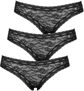 Like it! Bikinislip 3er Pack Lisa Zwickel schwarz