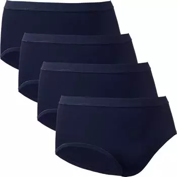 Conta Feinripp Damen-Taillenslip 4er-Pack blau