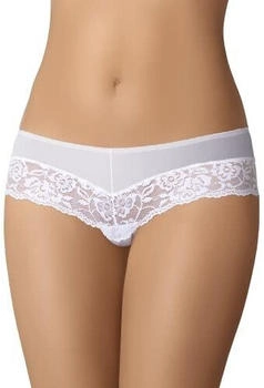 Teyli Damen Brazilian Slip Baumwolle Spitze weiß