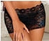 Lascana Stringrock aus leicht transparenter elastischer Spitze schwarz