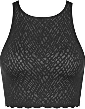 Sloggi Zero Feel Bliss Bustier-Top nahtlos atmungsaktiv schwarz