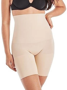 Maidenform Hybrid-Hi-Waist Thigh Slimmer Miederhose latte lift