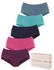 Lascana Taillenslip 5er-Pack Baumwolle aubergine pink navy mint blau