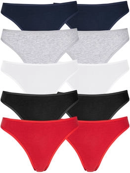 Petite Fleur String rot schwarz wei&szlig;