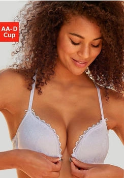 Vivance Dreams Push-up-BH Spitze und Vorderverschluss wei&szlig;