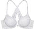 Vivance Dreams Push-up-BH Spitze und Vorderverschluss weiß