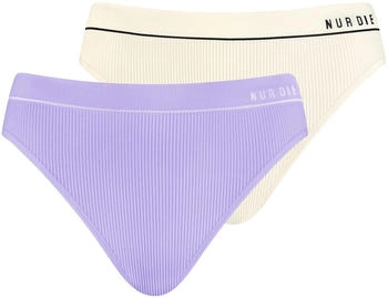 Nur Die Slip 2-Pack Retro offwhite flieder