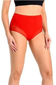 Teyli Slip Damen Baumwolle zum Kaschieren Unvollkommenheiten rot
