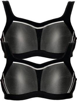 Viania Sport-BH 151430 atmungsaktiv starker Halt schwarz