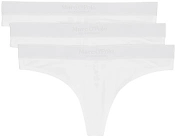Marc O'Polo String Essentials 3-St Tanga weiss
