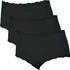 Nina von C Damen-Taillenslip 3er-Pack schwarz