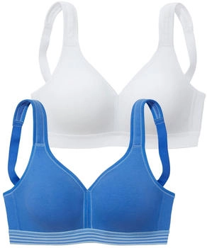Petite Fleur Damen BH blau weiß