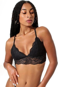 yenita Bustier ohne Bügel aus feiner Spitze schwarz