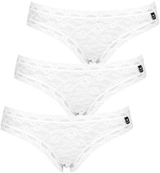 Like it! Bikinislip 3er Pack Lisa Zwickel weiss