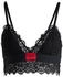 HUGO BH mit Spitzenbesatz und rotem Logo-Label - Style TRIANGLE RL LACE 50535060 Schwarz