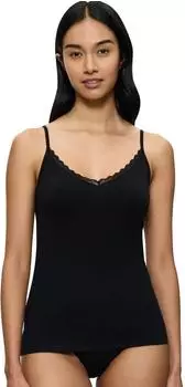 Triumph Feel Of Cotton Unterhemd mit Spaghettiträgern (10224994) black