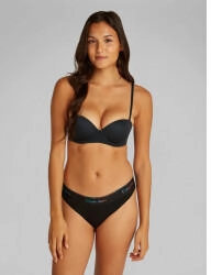 Calvin Klein Perfectly Fit Tr&auml;gerloser Push-up-BH Schwarz (LV00QF8252-UB1)