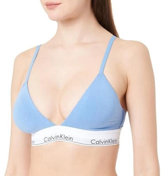 Calvin Klein Modern Cotton Leicht gefüttertes Triangel-Bustier Kornblumenblau (000QF5650E-PWB)