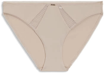 Hugo Boss Slip aus Mikrofaser mit Einsätzen aus Spitze - Style BRIEF_B.PURE 50545054 Hellbeige
