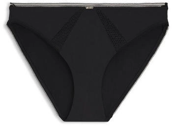 Hugo Boss Slip aus Mikrofaser mit Einsätzen aus Spitze - Style BRIEF_B.PURE 50545054 Schwarz