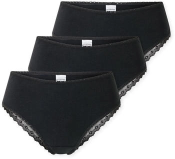 Schiesser Brazilian 3er-Pack Spitze schwarz - Modern Multipacks (182905-000)