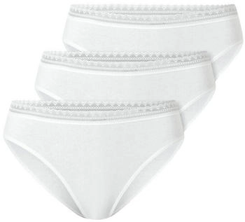Schiesser Rio-Slips 3er-Pack Spitze weiß - Modern Multipacks (182908-100)