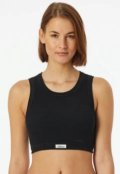 Schiesser Bustier Feinripp schwarz - Revival Paula (182528-000)