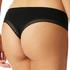 Schiesser Cheeky-String 3er-Pack Spitze schwarz - Modern Multipacks (182907-000)