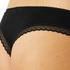Schiesser Cheeky-String 3er-Pack Spitze schwarz - Modern Multipacks (182907-000)