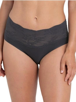 Anita Essential Lace High Waist Slip (1304) anthracite