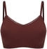 Schiesser Bustier seamless herausnehmbare Pads Spitze burgund Invisible Soft Lace (183099-516)