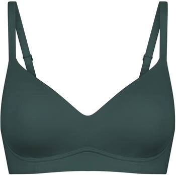 Schiesser Soft-BH mit Schale und gleitenden Cups dunkelgr&uuml;n Unique Micro (181127-702)