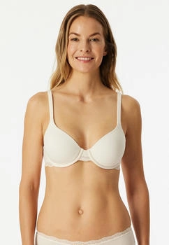 Schiesser BH mit Schale Spitze off-white Unique Cotton (183131-102)