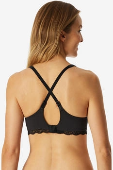 Schiesser BH mit Schale Spitze schwarz Unique Cotton (183131-000)