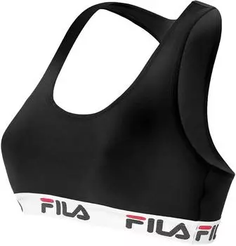 Fila Sport Bustier Woman Bra schwarz/rot/weiß