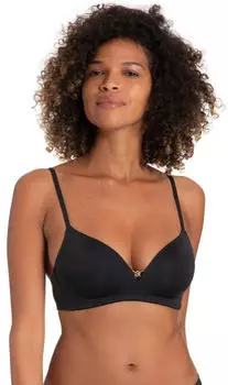 Dorina Fili Soft-BH bügellos, vorgeformte Körbchen schwarz