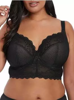 Elomi Charley Stretch Lace Underwire Plunge BH (EL4381) schwarz