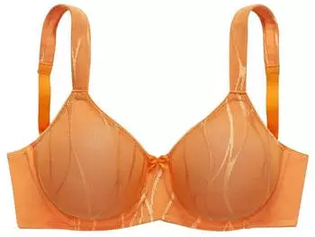 Nuance Minimizer-BH mit Bügel und gepolsterten Trägern in glänzendem Jacquard mandarine