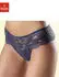 Nuance String mit breitem Spitzenband (2-St)