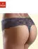 Nuance String mit breitem Spitzenband (2-St)