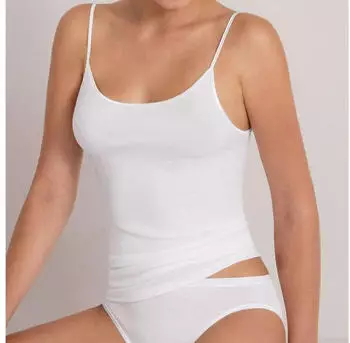 Schöller Spaghetti Strap Top aus Micromodal (5024000) weiß