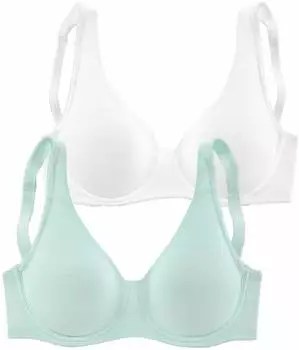 Petite Fleur Minimizer-BH mit Bügel schwarz+weiß