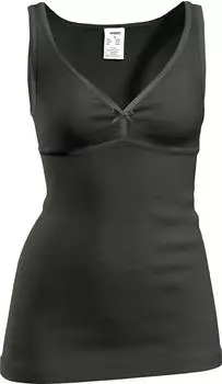 Hermko BH-Top aus Merinowolle und Tencel (4058060) schwarz