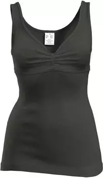 Hermko BH-Hemd aus Merinowolle und Tencel (4058080) schwarz