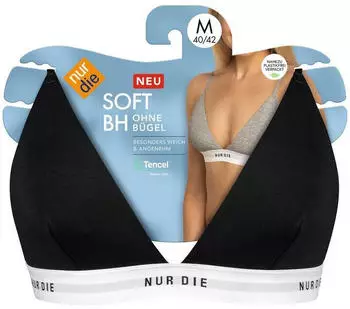 Nur Die Soft-BH Bustier Sportiv schwarz